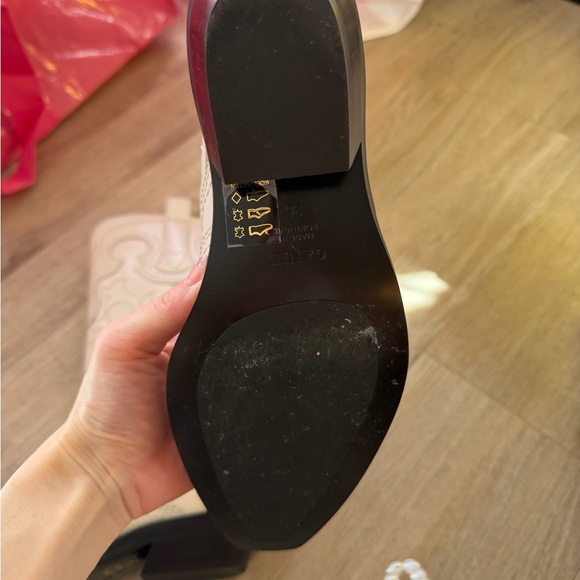 Ganni Cream Western Boots - Picture 4 of 5